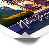 Notre Dame Frankrijk Reizen  illustratie Poster (Hoek)