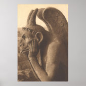 Notre Dame Gargoyle Chimera Poster (Voorkant)