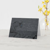 Notre Dame Gargoyle Kaart (Gele Bloem)