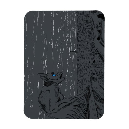 Notre Dame Gargoyle Magneet (Verticaal)