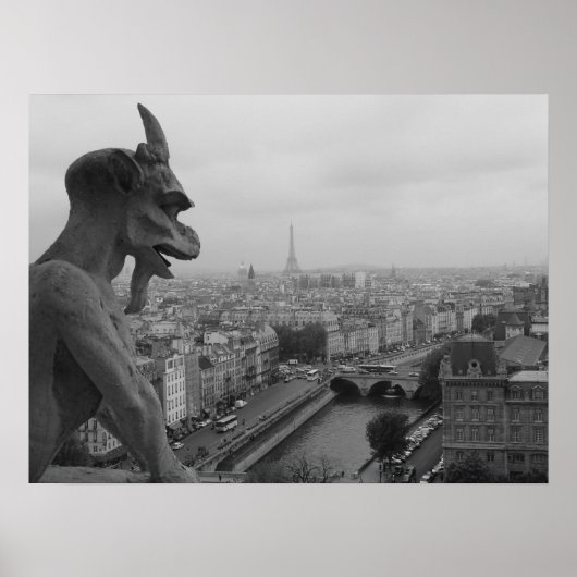 Notre Dame Gargoyle Poster (Voorkant)