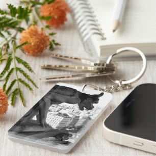 Notre Dame Gothic Gargoyle Waterbestendige Sleutel Sleutelhanger