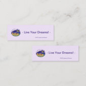 Notre Dame Horizontale Bladwijzer (Bulk) - Dromen Mini Visitekaartje (Voorkant / Achterkant)