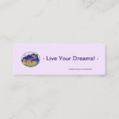 Notre Dame Horizontale Bladwijzer (Bulk) - Dromen Mini Visitekaartje (Achterkant)