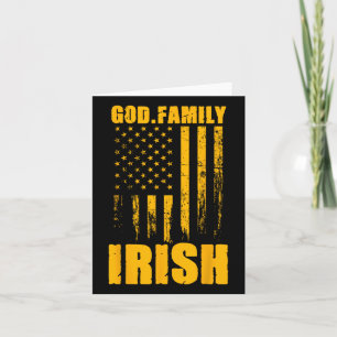 Notre Dame Ierse god. Familie.  Amerikaanse vlag Kaart