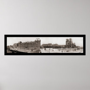 Notre Dame in Parijs Foto 1909 Poster