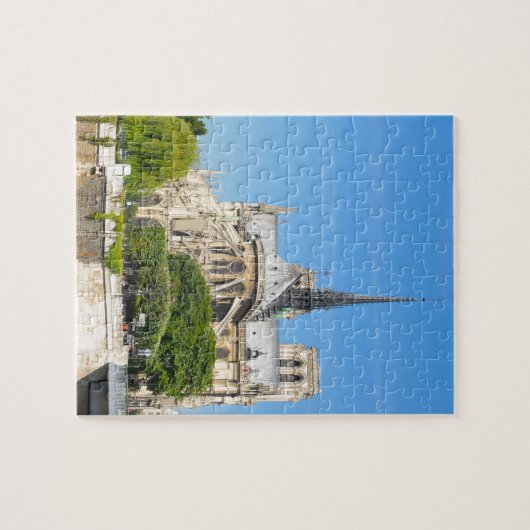 Notre Dame in Parijs Legpuzzel (Horizontaal)