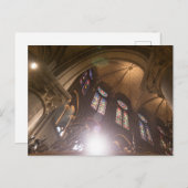 Notre Dame Interieur met Glas in lood Briefkaart (Voorkant / Achterkant)