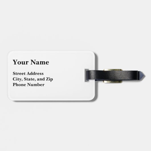 Notre Dame interior Bagagelabel (Achterkant horizontaal)