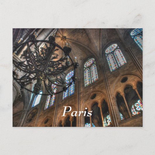 Notre Dame interior Briefkaart (Voorkant)