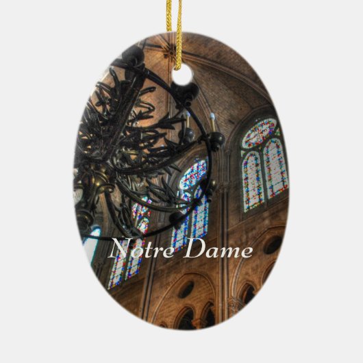 Notre Dame interior Keramisch Ornament (Achterkant)