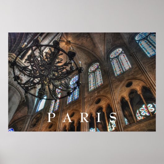 Notre Dame interior Poster (Voorkant)
