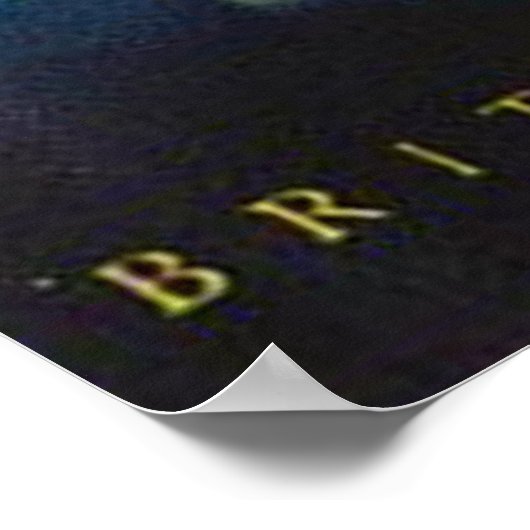  Notre Dame Kathedraal BEA Londen Reizen Poster (Hoek)