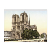 Notre Dame kathedraal c1890,  Franse prent