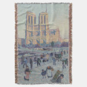 Notre Dame Kathedraal Parijs Frankrijk Classic Sch Deken (Voorkant Verticaal)