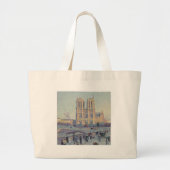 Notre Dame Kathedraal Parijs Frankrijk Classic Sch Grote Tote Bag (Voorkant)