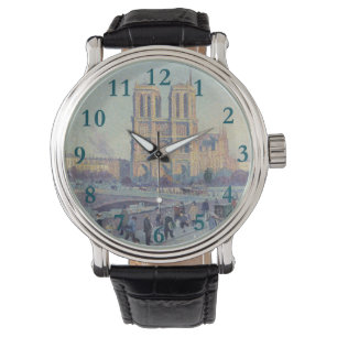 Notre Dame Kathedraal Parijs Frankrijk Classic Sch Horloge