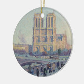 Notre Dame Kathedraal Parijs Frankrijk Classic Sch Keramisch Ornament (Links)