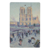 Notre Dame Kathedraal Parijs Frankrijk Classic Sch Mini Klembord (Achterkant)