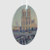 Notre Dame Kathedraal Parijs Frankrijk Classic Sch Ornament (voorkant)