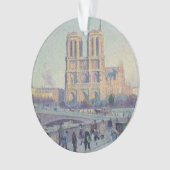 Notre Dame Kathedraal Parijs Frankrijk Classic Sch Ornament (voorkant)