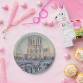 Notre Dame Kathedraal Parijs Frankrijk Classic Sch Papieren Bordje (Feest)