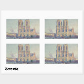 Notre Dame Kathedraal Parijs Frankrijk Classic Sch Rechthoekige Sticker (Vel)