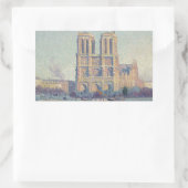Notre Dame Kathedraal Parijs Frankrijk Classic Sch Rechthoekige Sticker (Tas)