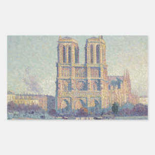 Notre Dame Kathedraal Parijs Frankrijk Classic Sch Rechthoekige Sticker