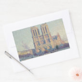Notre Dame Kathedraal Parijs Frankrijk Classic Sch Rechthoekige Sticker (Envelop)