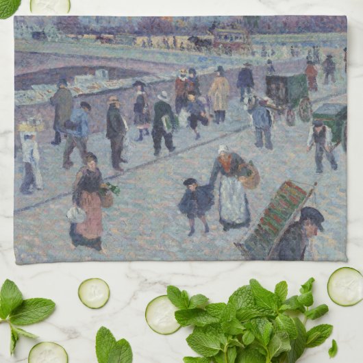 Notre Dame Kathedraal Parijs Frankrijk Classic Sch Theedoek (Gevouwen)