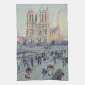 Notre Dame Kathedraal Parijs Frankrijk Classic Sch Theedoek (Verticaal)
