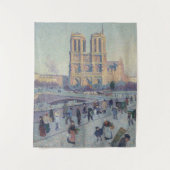 Notre Dame Kathedraal Parijs Frankrijk Classic Sch Wandkleed (Voorkant)