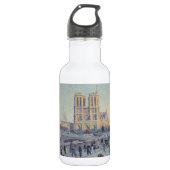 Notre Dame Kathedraal Parijs Frankrijk Classic Sch Waterfles (Voorkant)