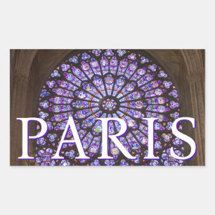 Notre Dame-kathedraal   Parijs, Frankrijk Rechthoekige Sticker