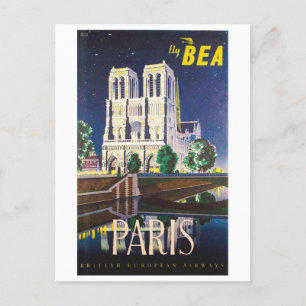 Notre Dame Kathedraal Paris BEA Londen Briefkaart