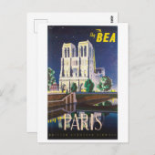  Notre Dame Kathedraal Paris BEA Londen Briefkaart (Voorkant / Achterkant)