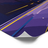 Notre-Dame kathedraal, reizen kunst poster (Hoek)