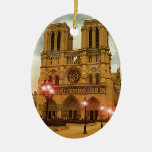 Notre Dame Keramisch Ornament (Voorkant)