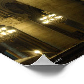 Notre Dame licht de manier druk Poster (Hoek)