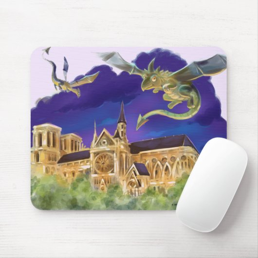Notre Dame Mousepad Muismat (Met muis)