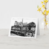 Notre Dame Notenkaart 5x7 Kaart (Gele Bloem)