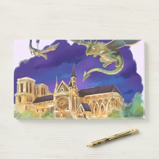 Notre Dame Notes, 10" x 6" Notities Post-it® Notes (Op bureau)