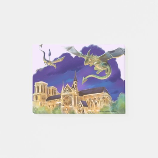 Notre Dame Notities 4 "x 3" Post-it® Notes (Voorkant)