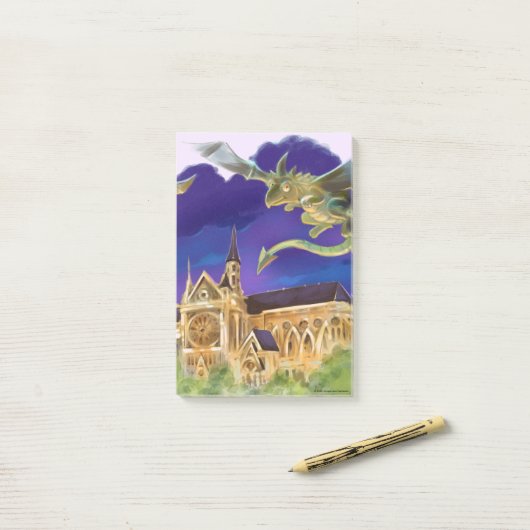 Notre Dame Notities 4 "x 6" Post-it® Notes (Op bureau)