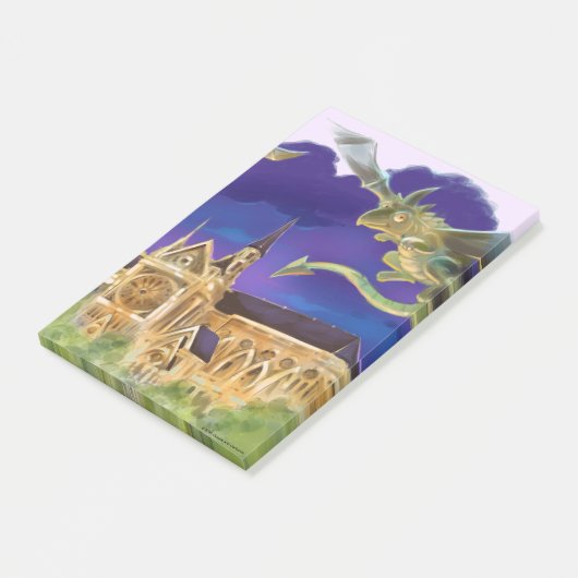 Notre Dame Notities 4 "x 6" Post-it® Notes (Schuin)