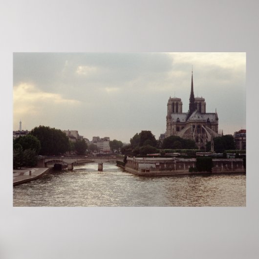 Notre Dame op de Seine Poster (Voorkant)