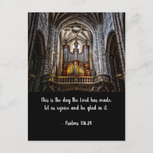 Notre Dame Organ en Psalms Verse Briefkaart