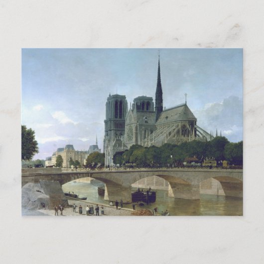 Notre Dame, Parijs, 1884 Briefkaart (Voorkant)