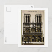 Notre Dame, Parijs, Frankrijk,  Briefkaart (Voorkant / Achterkant)